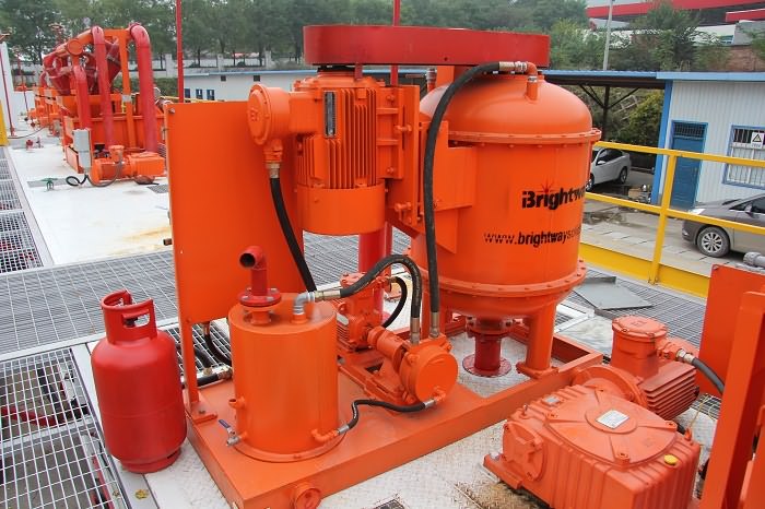Brightway vacuum degassers in operation at a worksite