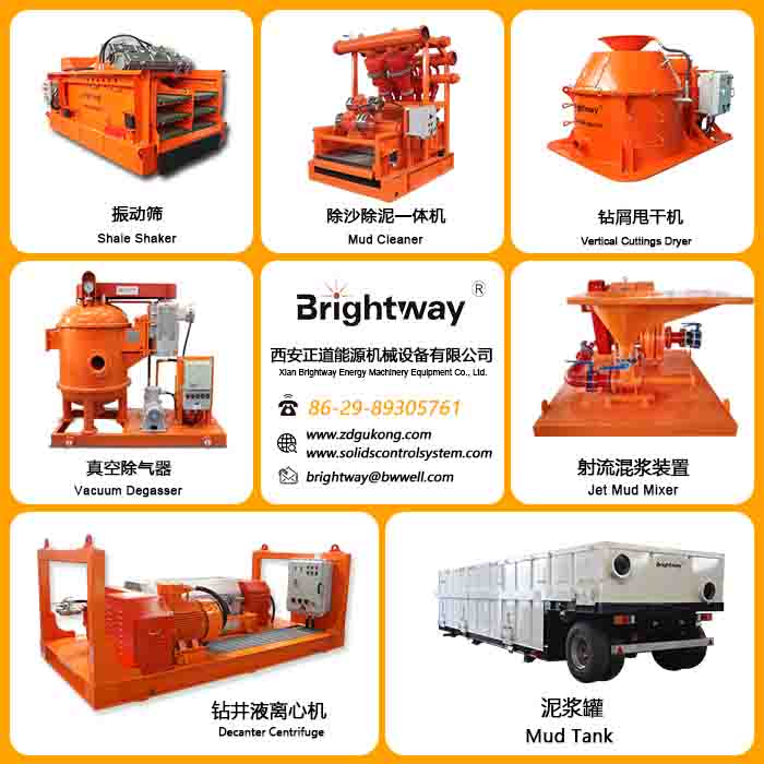 Brightway solids control equipment for sale